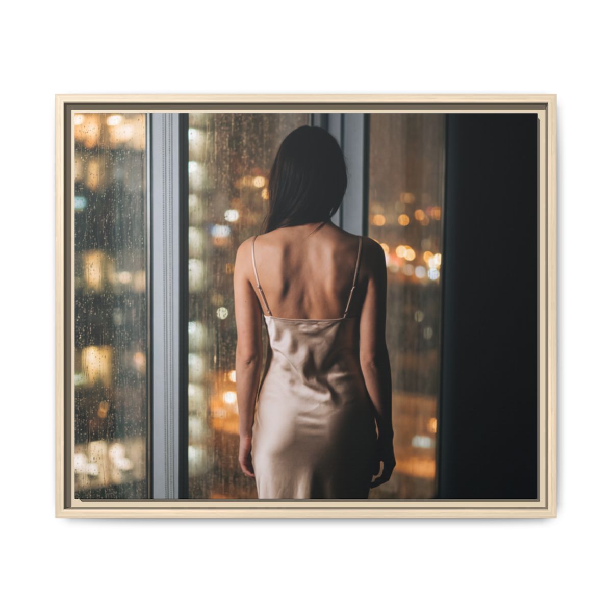 Framed Matte Canvas - Cinematic Nights — Natural / 1.25"