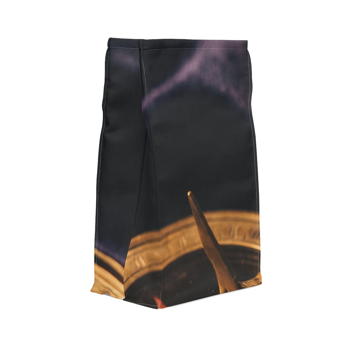 Brass Sundial Compass Polyester Lunch Bag