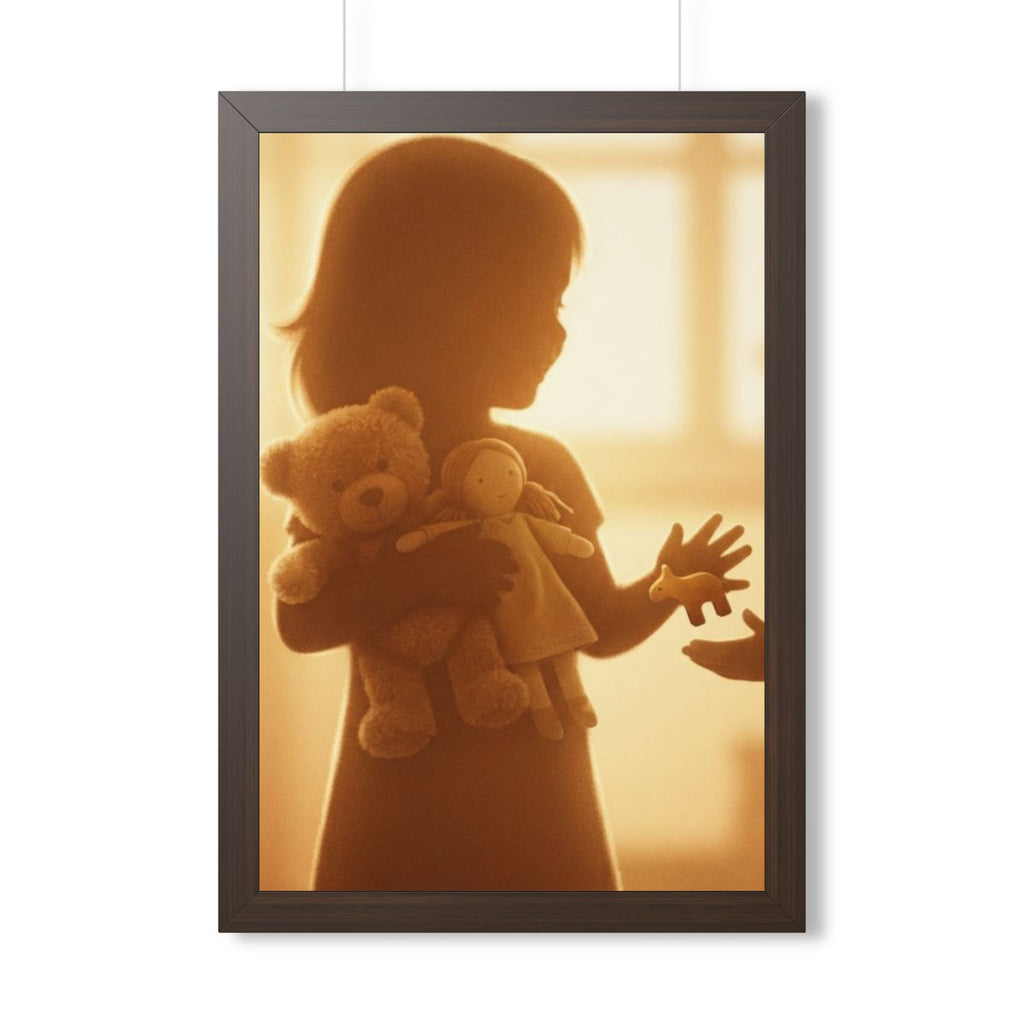 Framed Vertical Poster - Golden Reverie — Walnut (11×14... |...