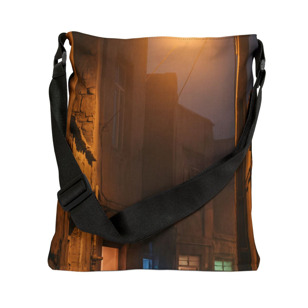 Adjustable Tote Bag - Nocturnal Shadow Print | Echovira...