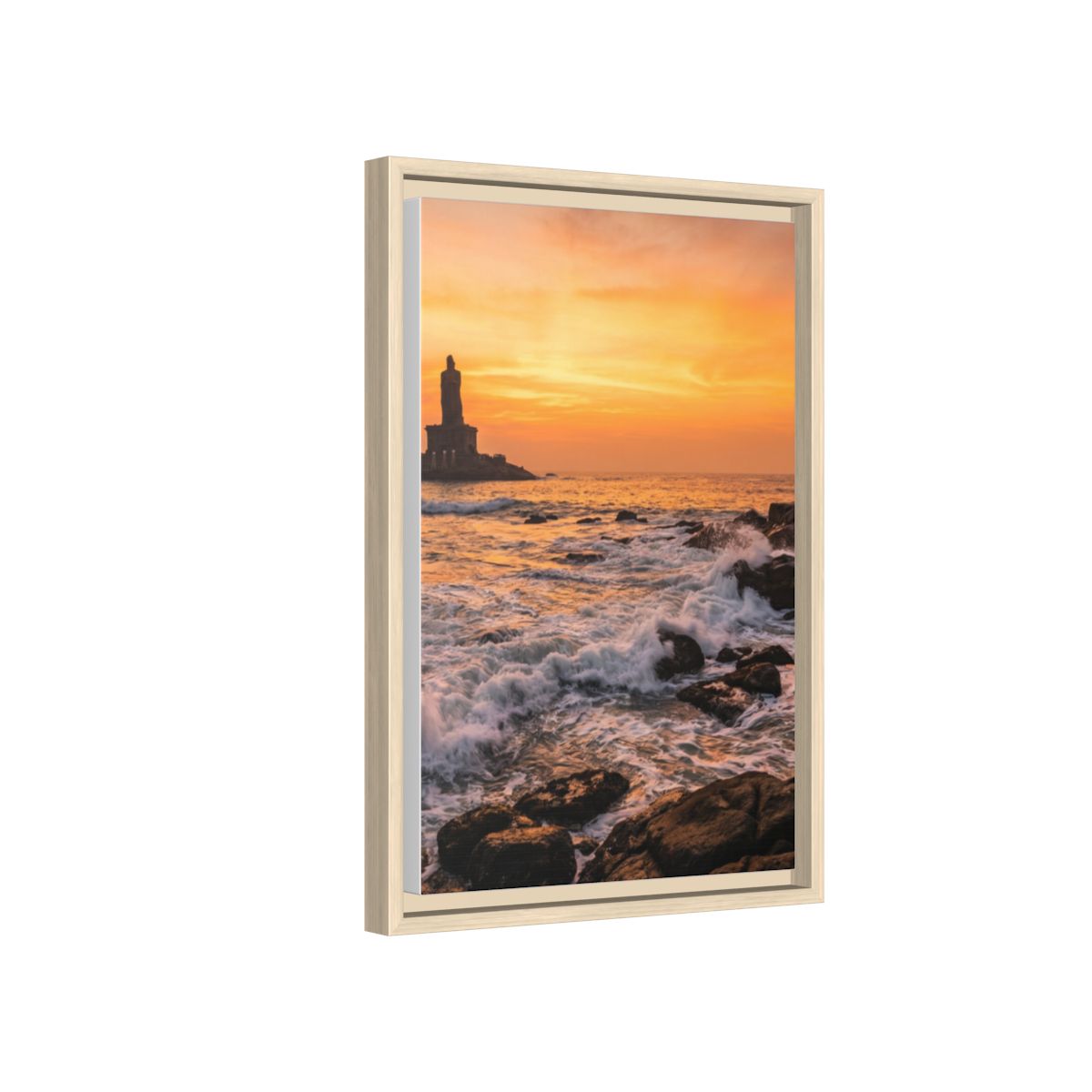 Framed Matte Canvas - Majestic Golden Coast