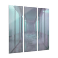 Misty Corridor Acrylic Prints (Triptych) — Portrait |...