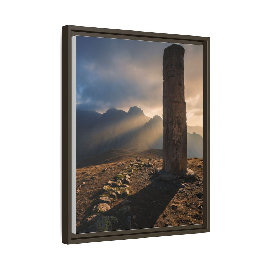 Framed Matte Canvas - Sun Peak