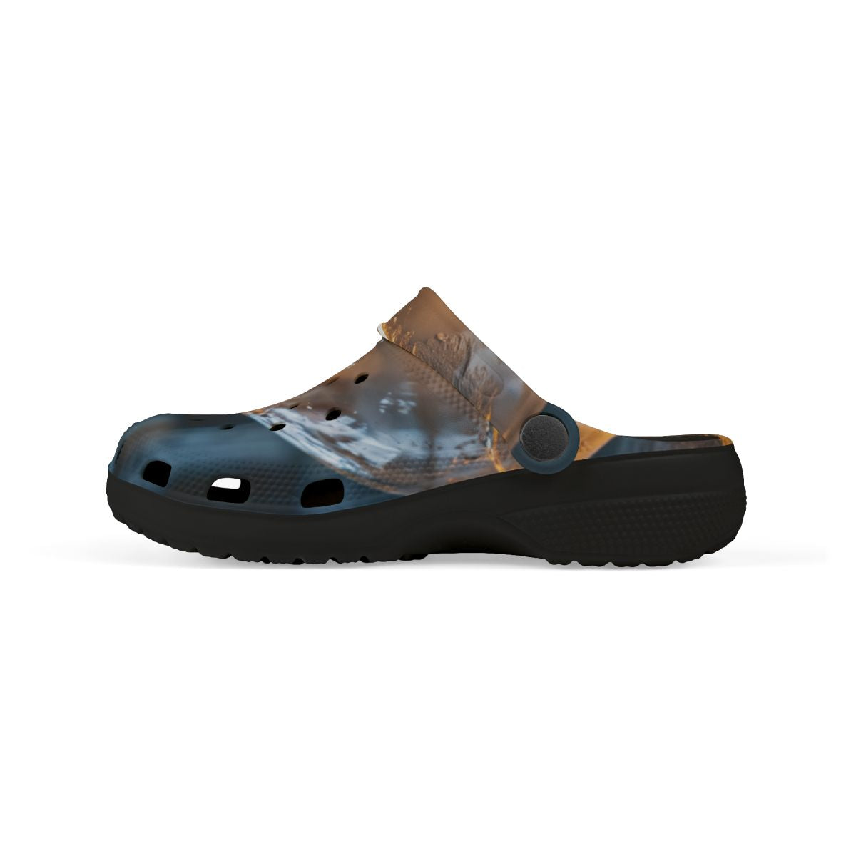 Kids' Clogs with Glowing Glass Sphere Art
