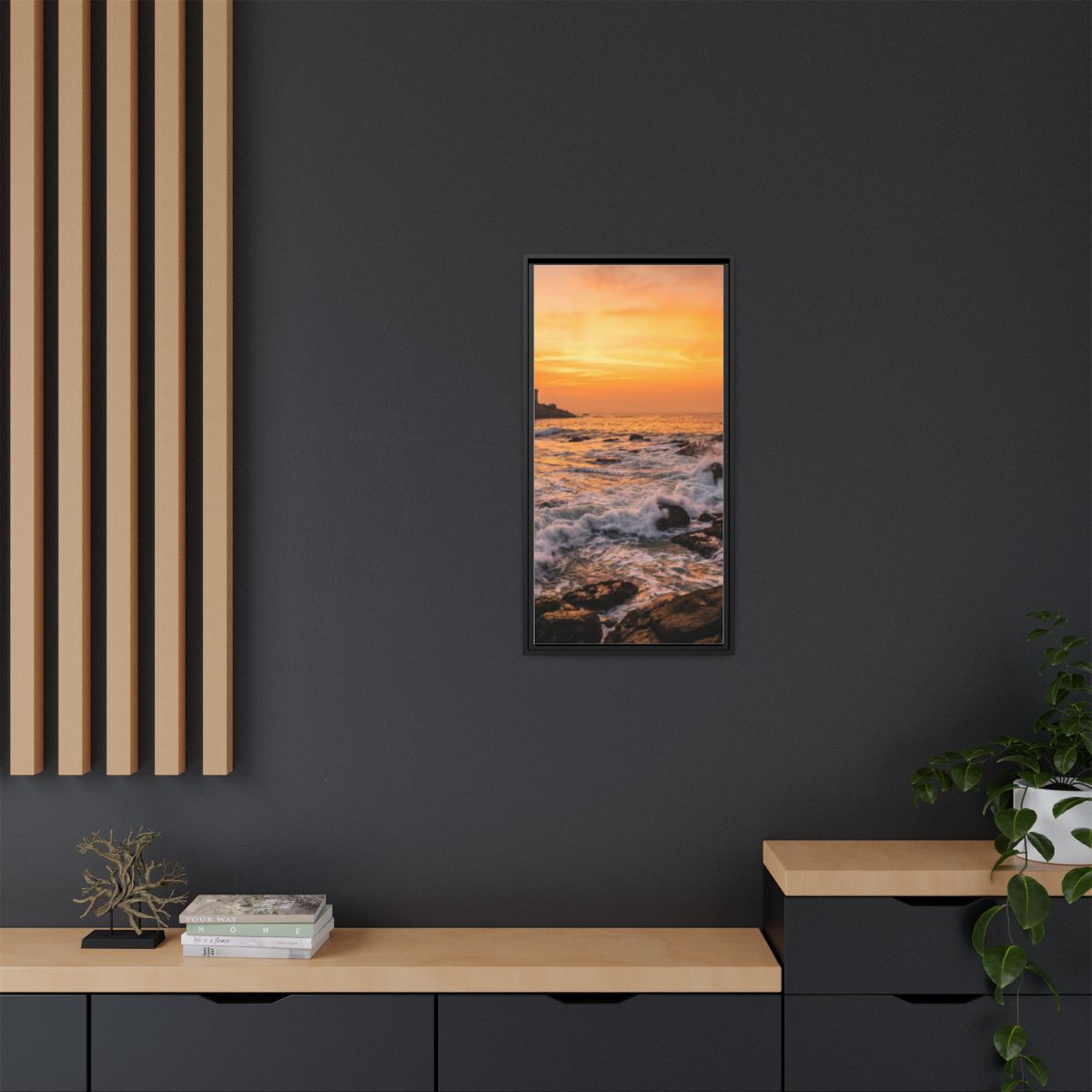 Framed Matte Canvas - Majestic Golden Coast