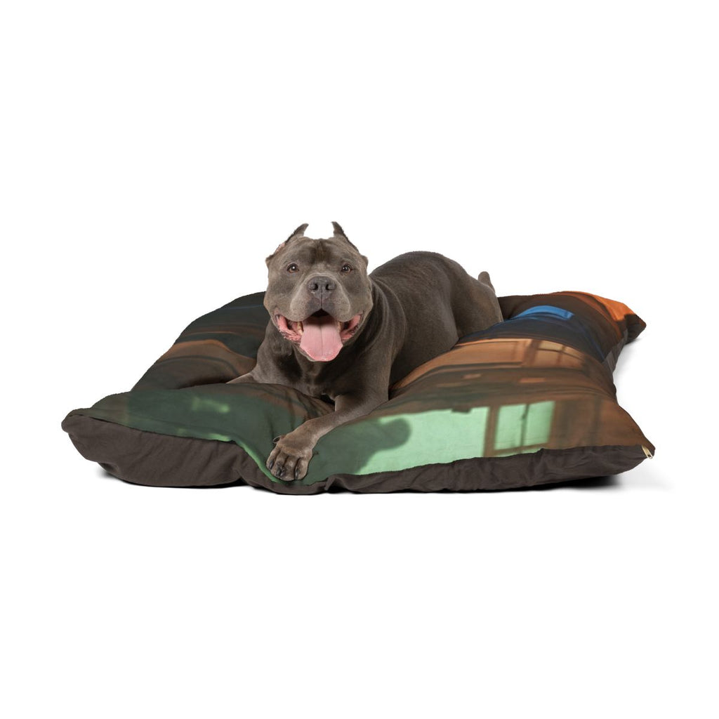 Pet Bed - Shadowed Alleyway Mystery Art Print | Echovira...