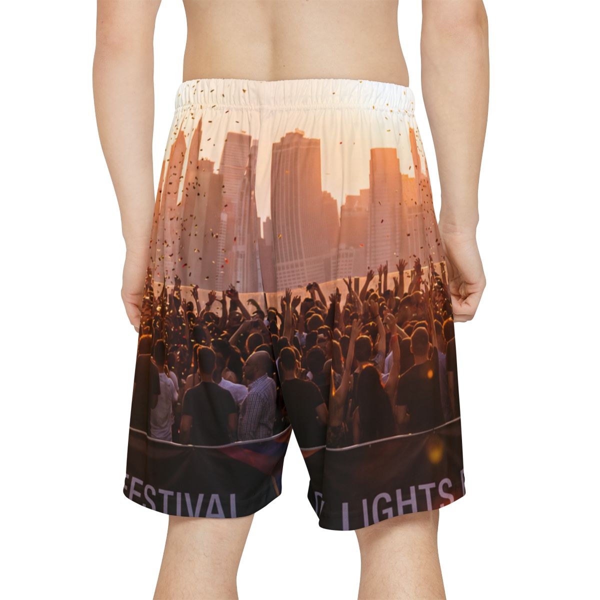 Men's Sports Shorts - Golden Hour | Echovira Gallery