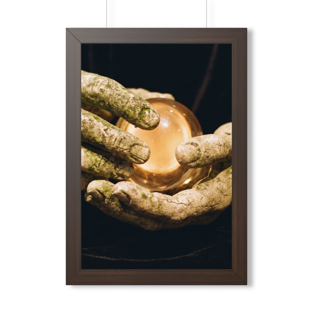 Framed Vertical Poster - Ancient Sight — Walnut (11×14... |...