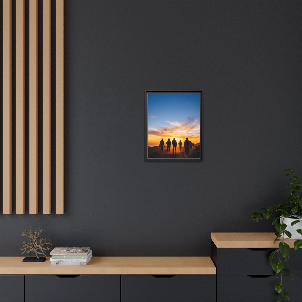 Matte Canvas, Framed - Epic Dawn Trek