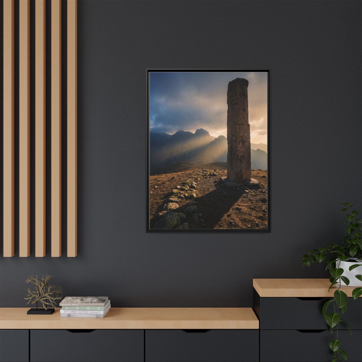 Framed Matte Canvas - Sun Peak
