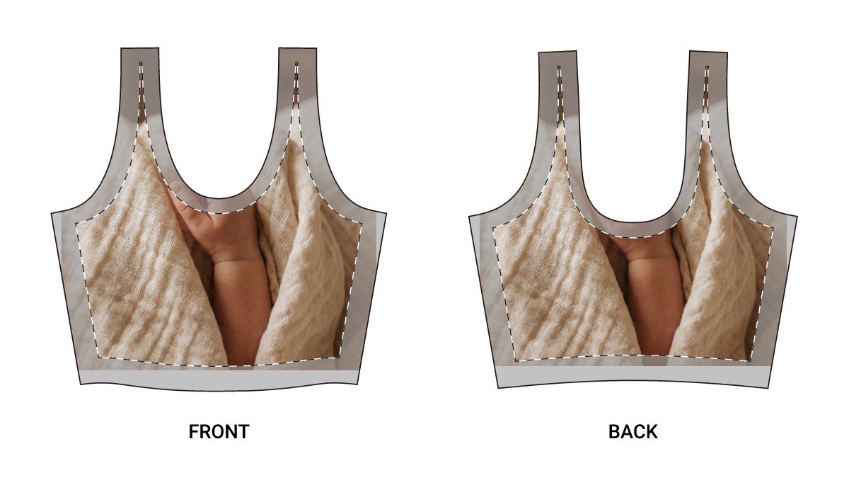 Sports Bra - Serene Minimalist Athletic