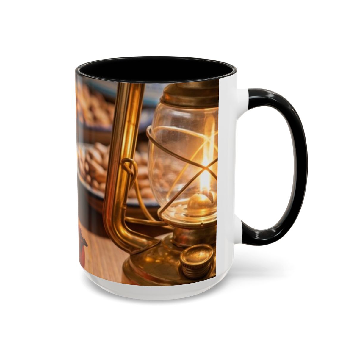Accent Coffee Mug - Crimson Night Glow | Echovira Gallery