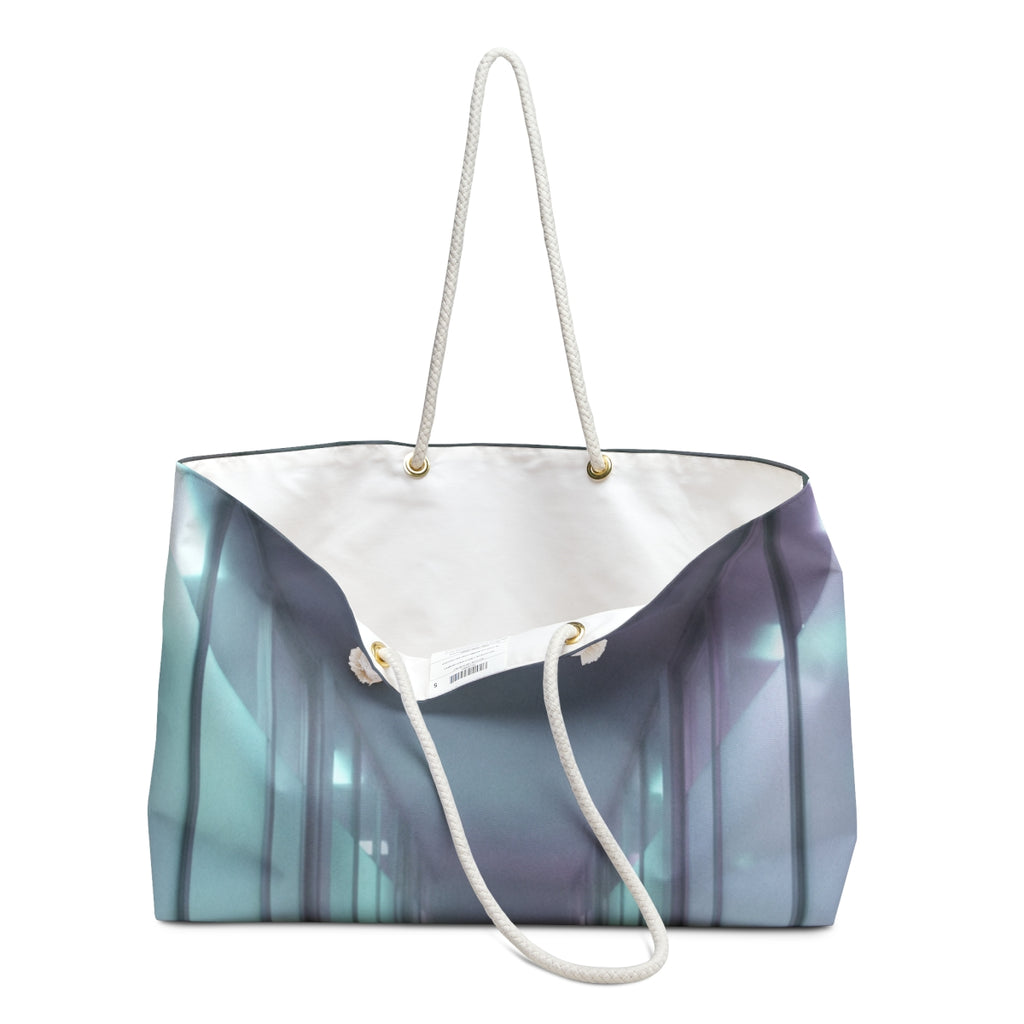 Weekender Bag - Ethereal Neon Transit | Echovira Gallery