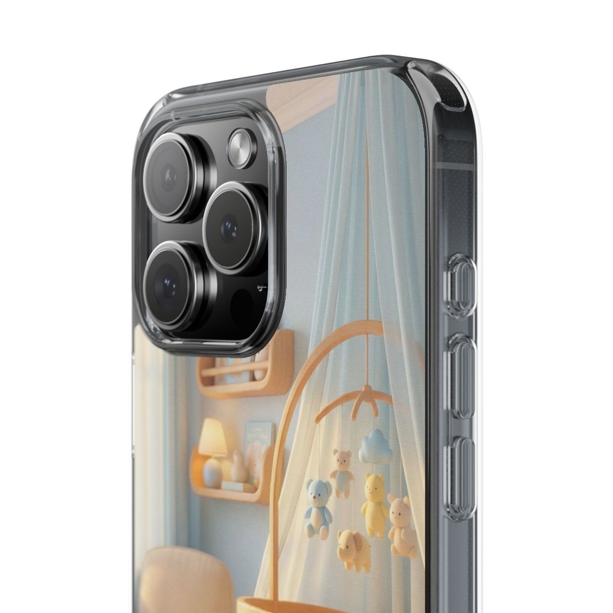 Clear Impact-Resistant Cases - Soft Blue Clear Phone Case...
