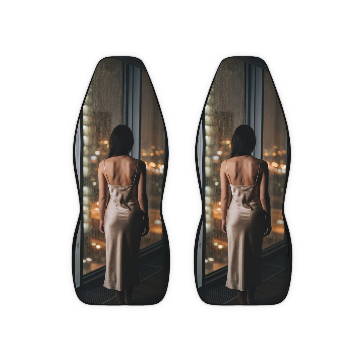 Car Seat Covers - Rainy City Lights (2pcs) | Echovira...