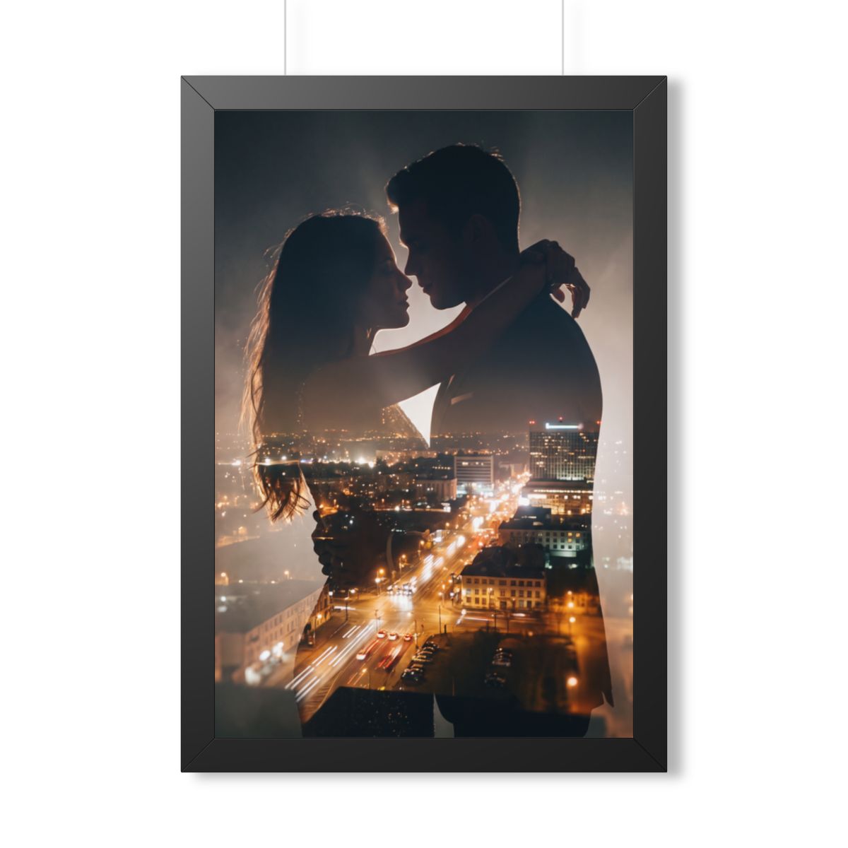 Framed Vertical Poster - Metropolitan Lovers Kiss (11×14......
