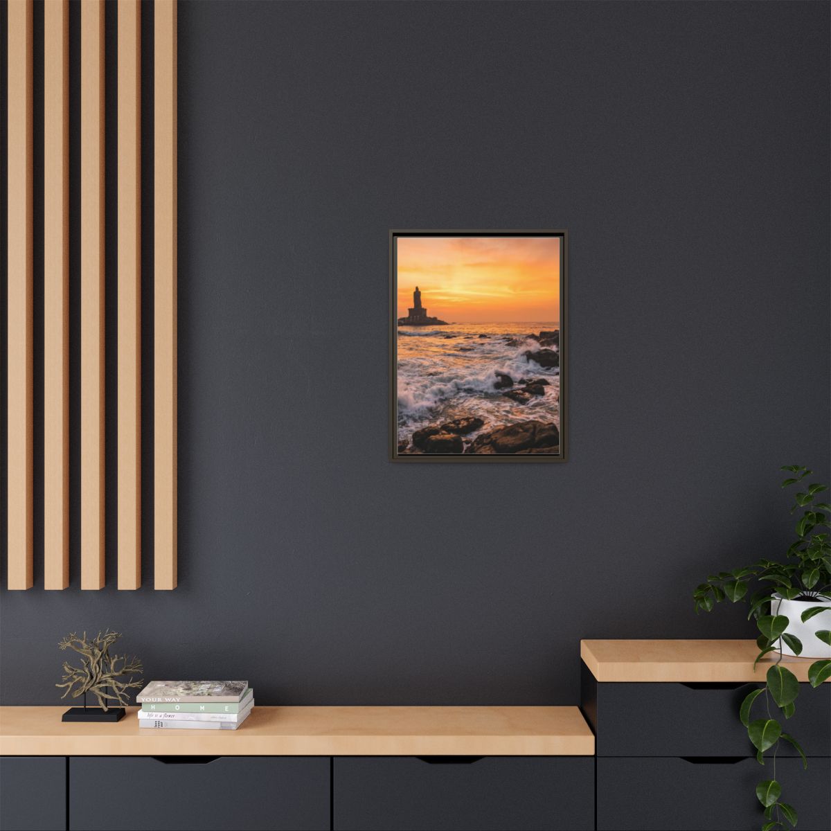 Framed Matte Canvas - Majestic Golden Coast