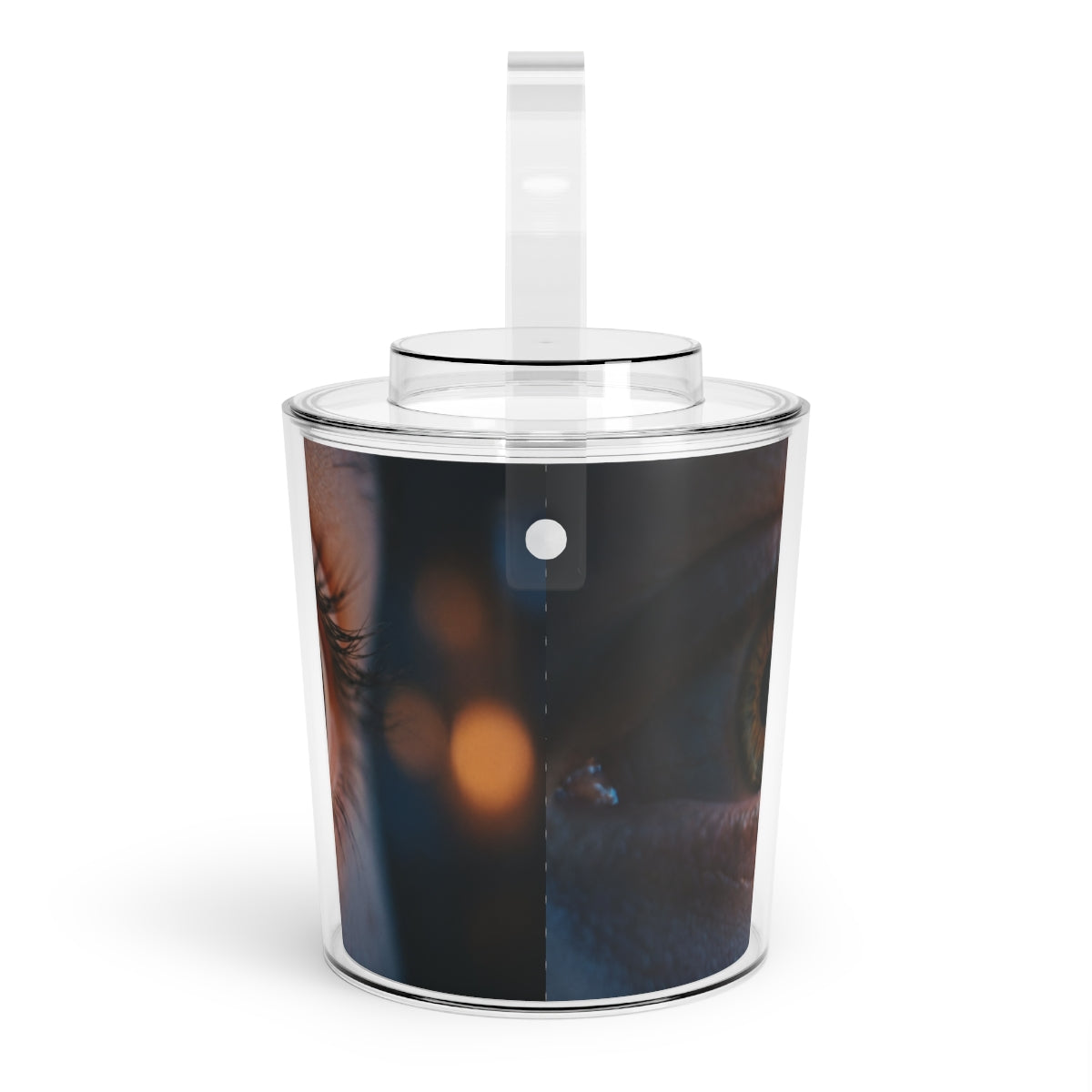 Ice Bucket with Tongs - Ice Bucket - Luminous Reflection