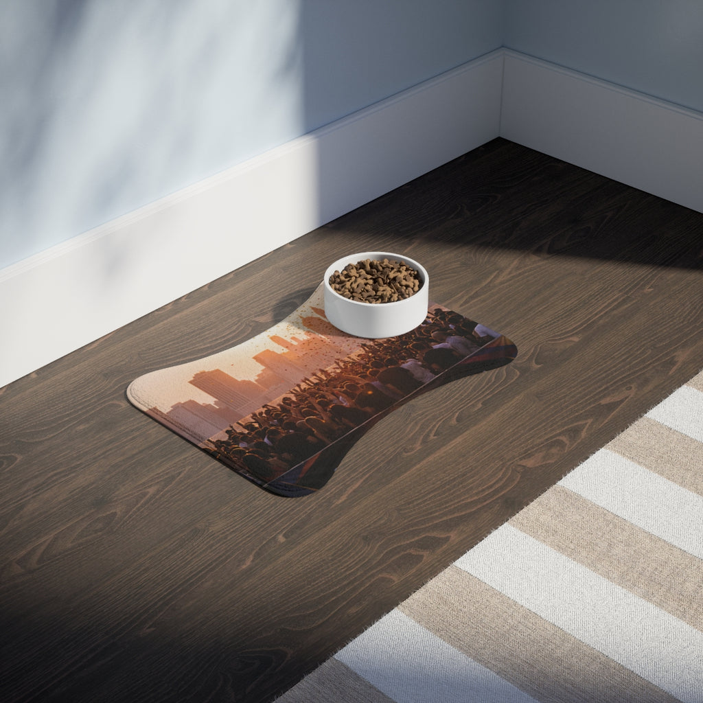 Pet Feeding Mat - City Lights Festival | Echovira Gallery