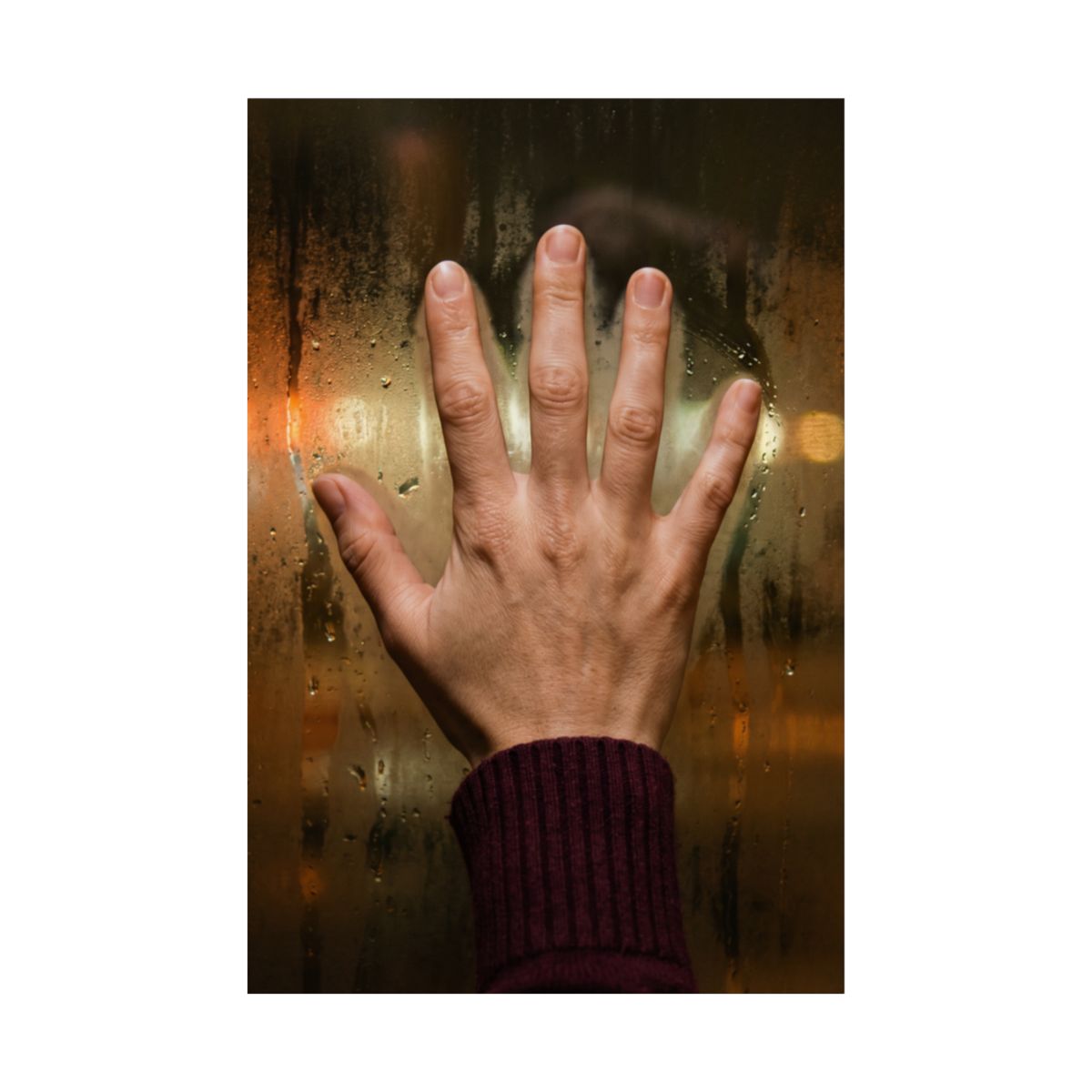 Matte Vertical Posters - Rainy Window (8×10 & 36×54) |...