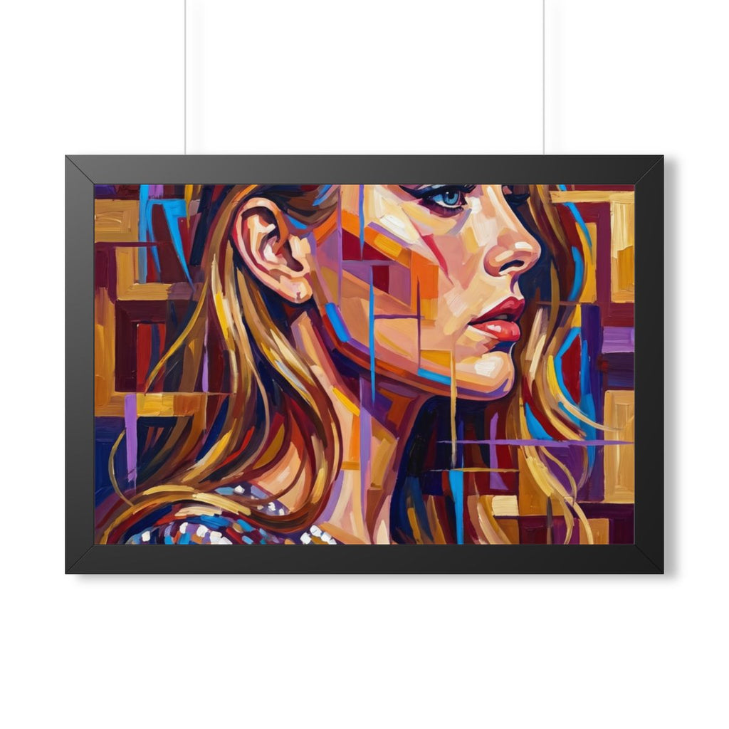 Framed Horizontal Poster - Shattered Elegance (14×11, 16×12...