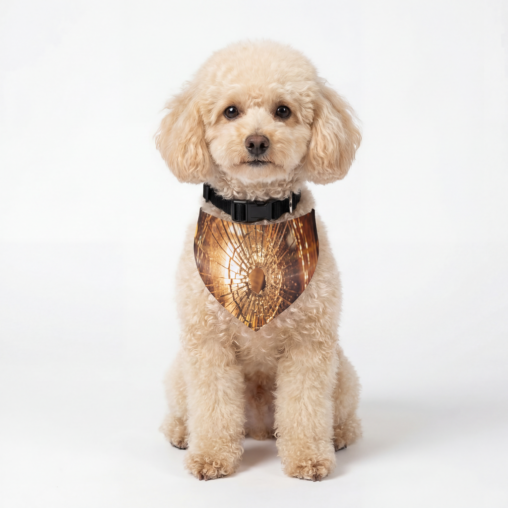 Pet Bandana Collar - Geometric Glow
