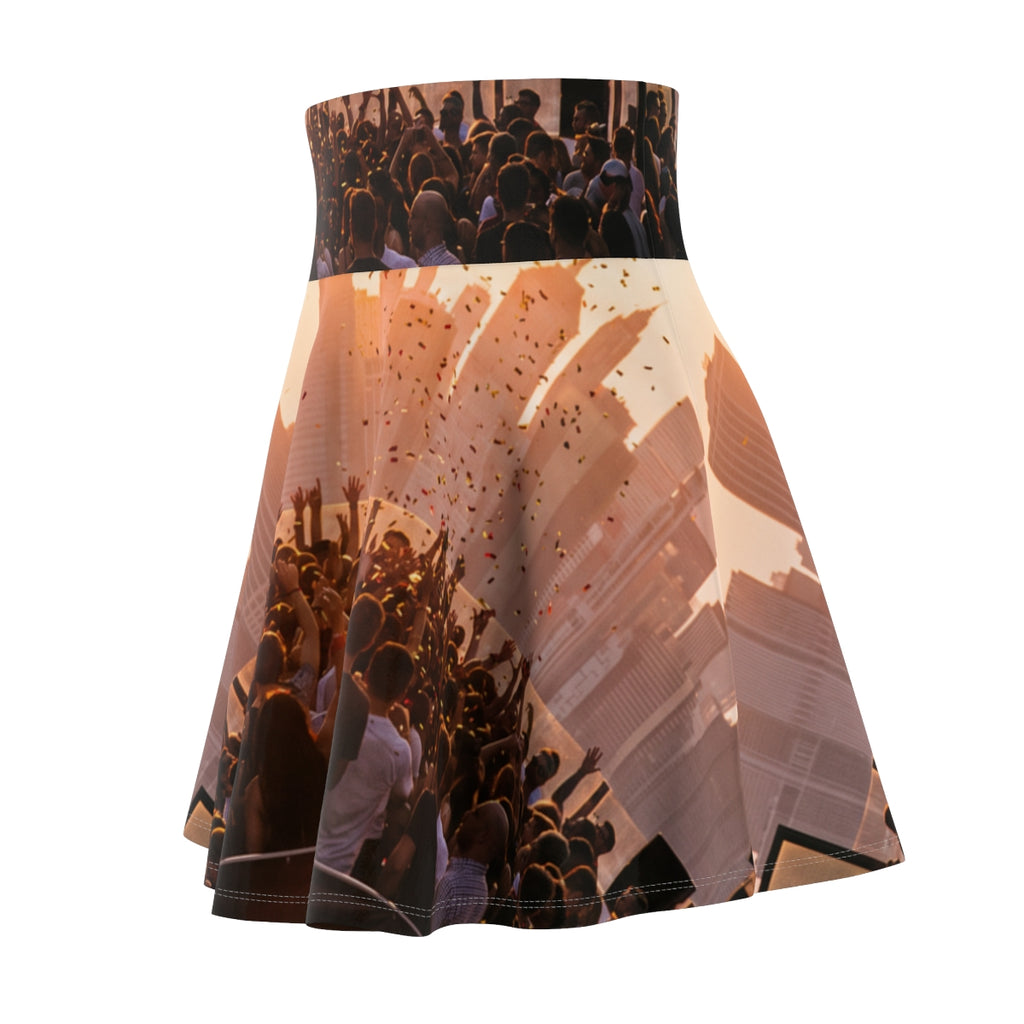 Women's Skater Skirt - City Lights Festival | Echovira...