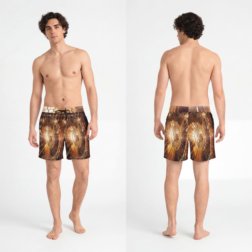 Men's Swim Shorts - Cinematic Glow
