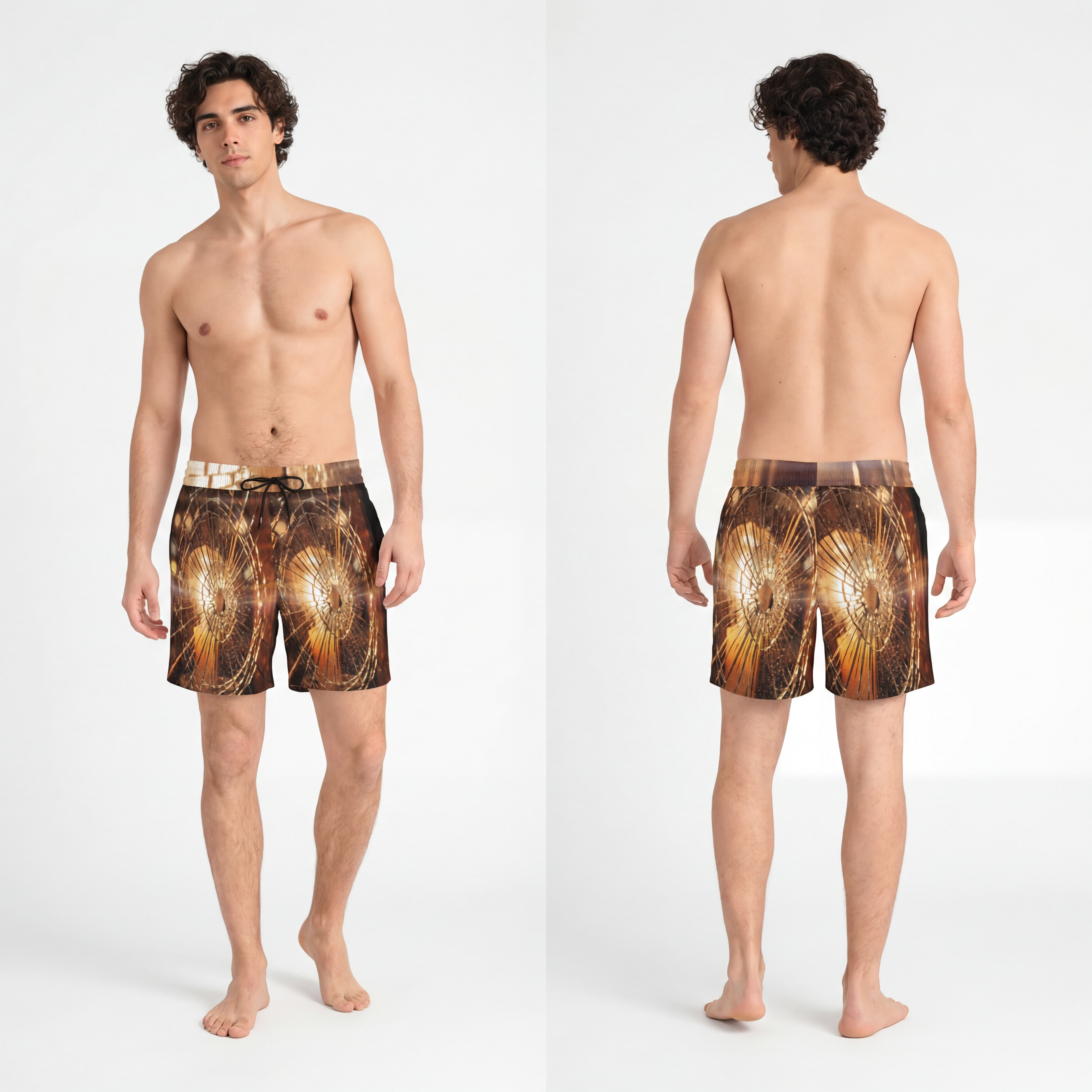 Men's Swim Shorts - Cinematic Glow
