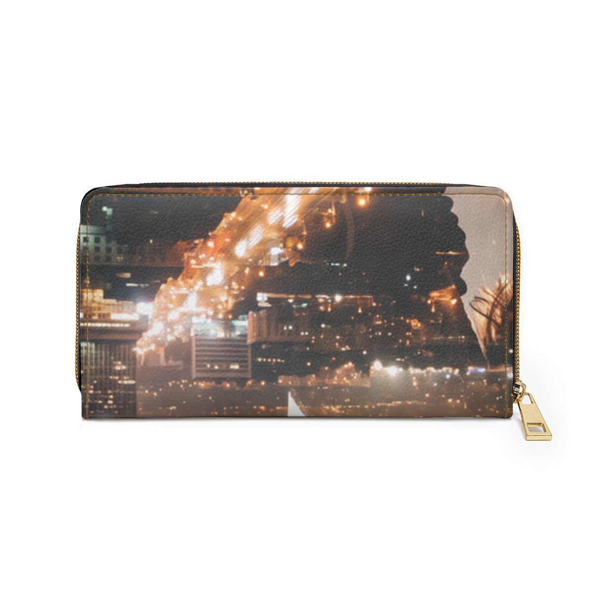 Zipper Wallet - Midnight City Silhouette | Echovira Gallery
