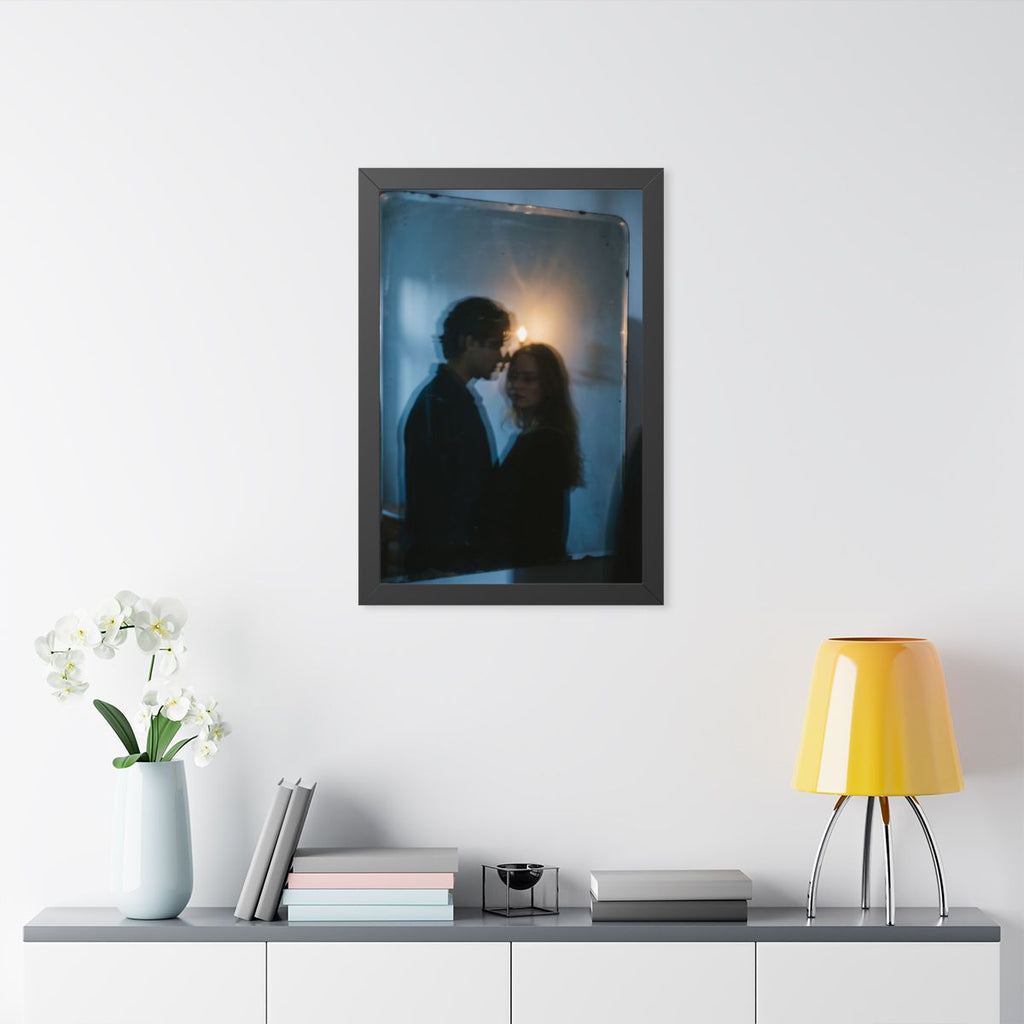 Midnight Reflections Framed Poster - Dark Academia Wall Art...