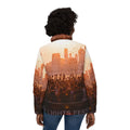Women's Puffer Jacket - City Lights | Echovira Gallery
