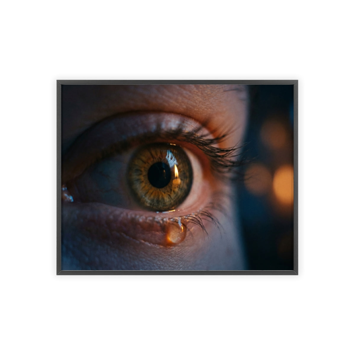 Poster mit Holzrahmen – Eye Art