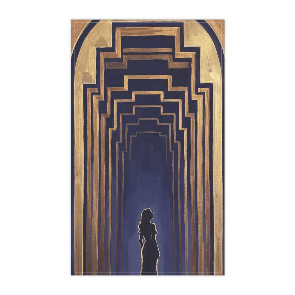 Tea Towels Set - Midnight Portal Art | Echovira Gallery