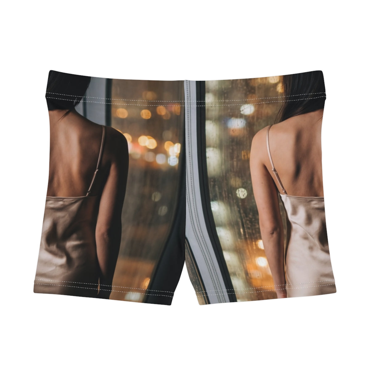 Women's Shorts - Shimmering Rainscape | Echovira Gallery