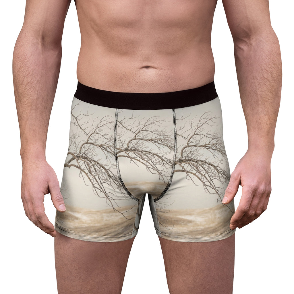 Men's Boxer Briefs - Winter Branch Solitude Landscape |...