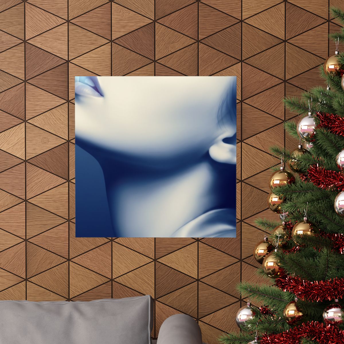 Matte Vertical Poster - Ethereal Blue Somnium Portrait (8×10...
