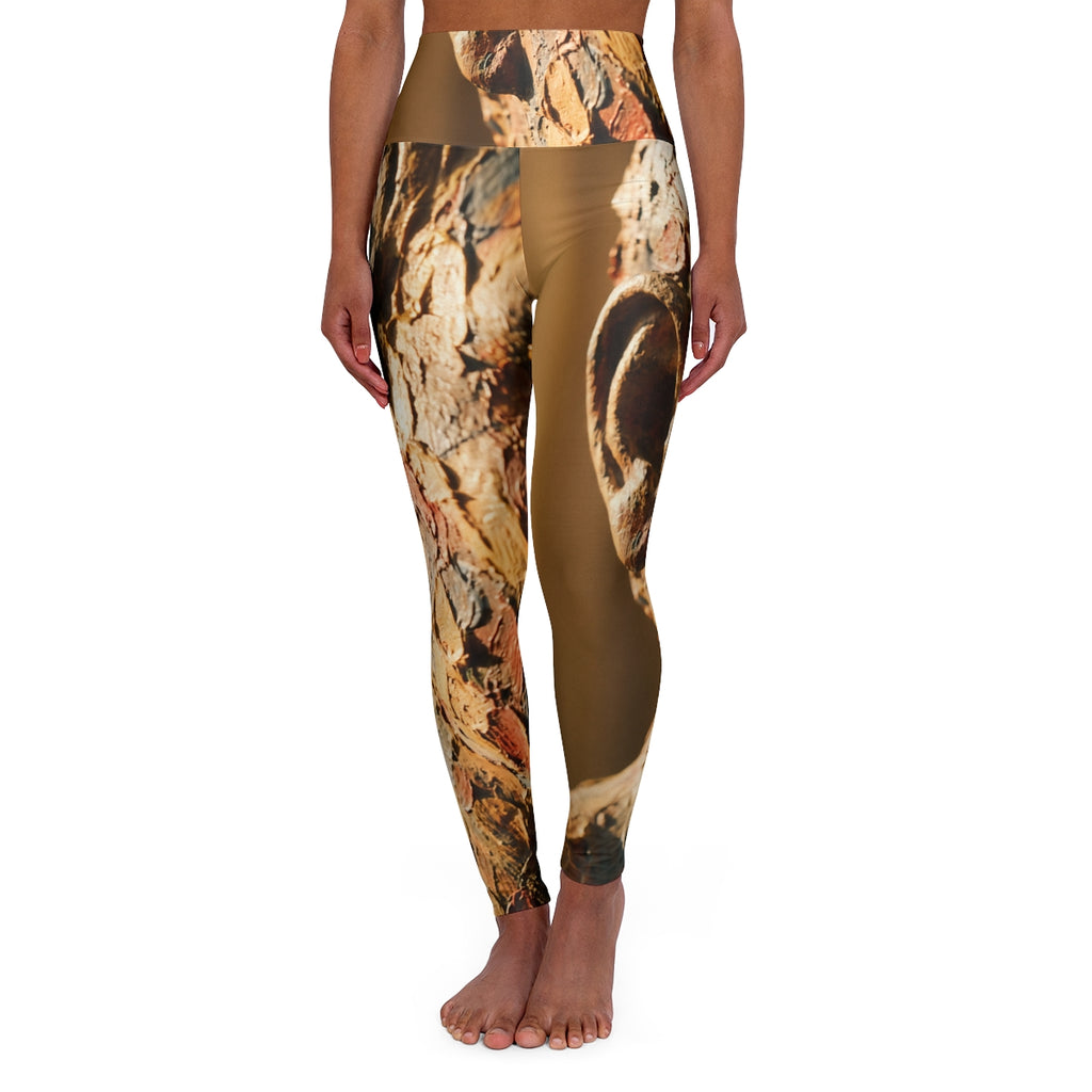 High Waisted Yoga Leggings - Silent Muse | Echovira Gallery