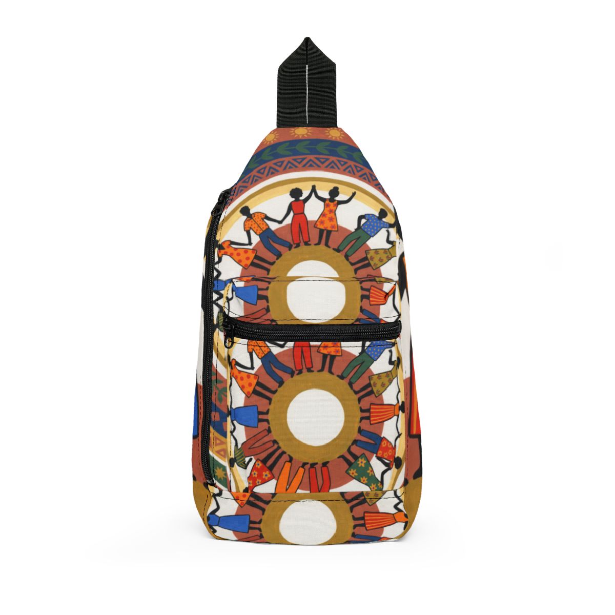 Sling Bag - Unity Mandala Folk Art | Echovira Gallery