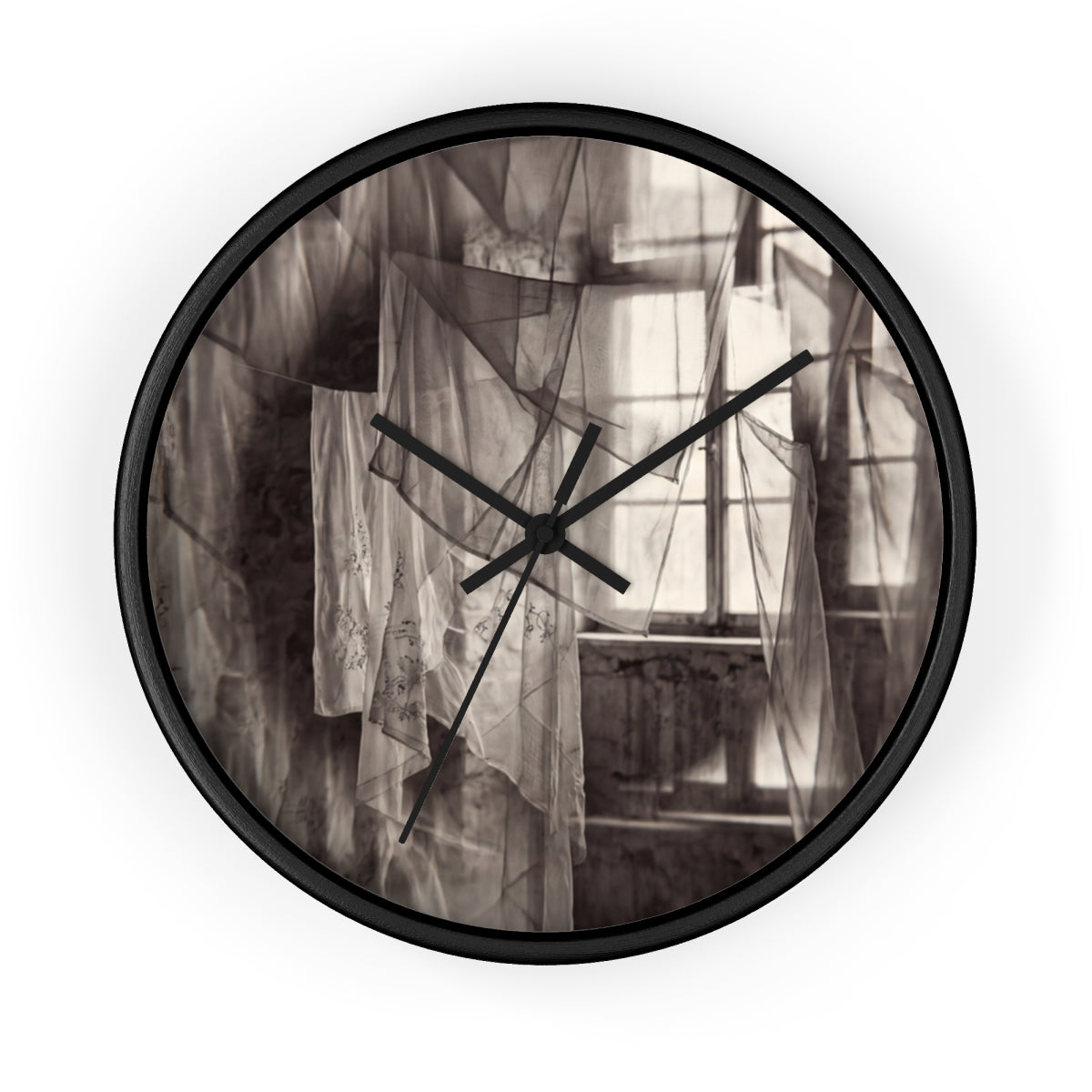 Wall Clock - Spectral Veils | Echovira Gallery