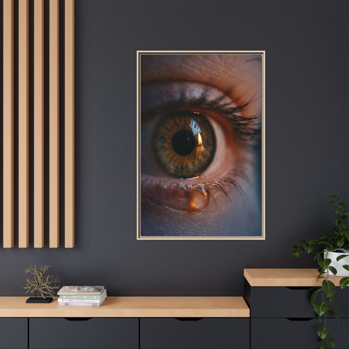 Matte Canvas, Framed - Luminous Tear