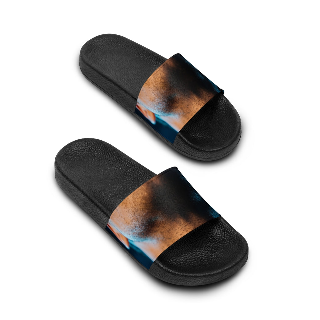 Women's Slide Sandals - Neon Horizon Portrait | Echovira...