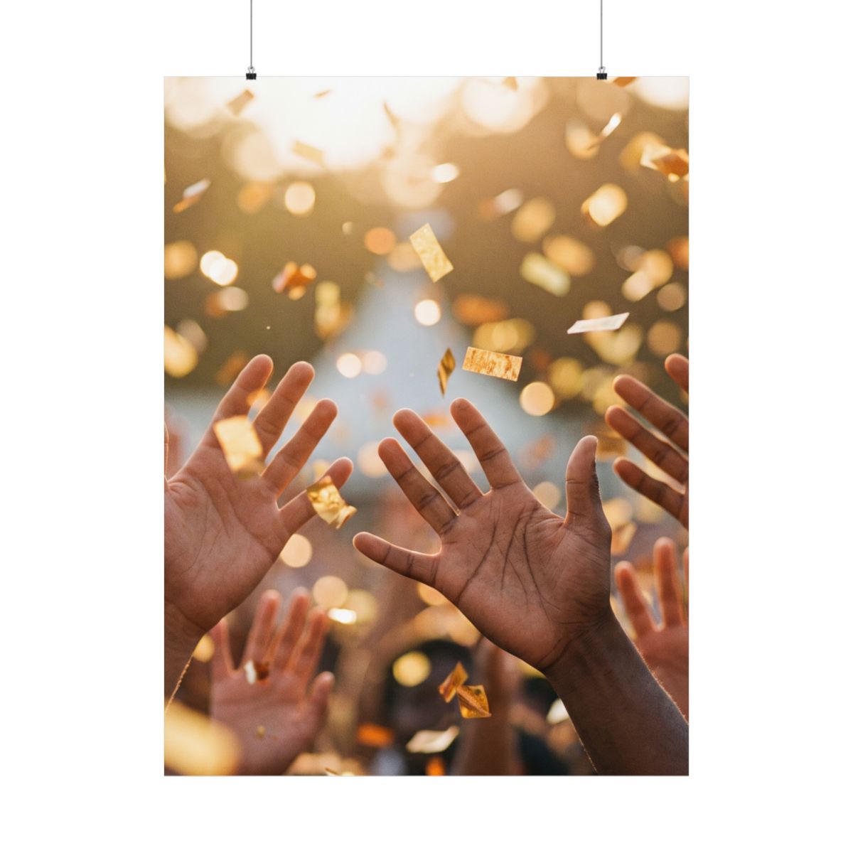 Matte Vertical Posters - Golden Festival Celebration Art......