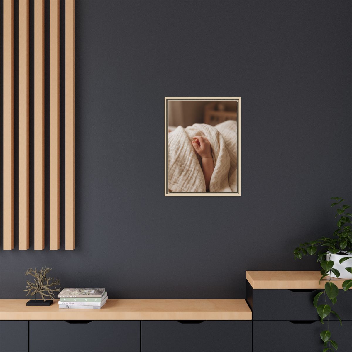 Matte Canvas, Framed - Neutral Nursery