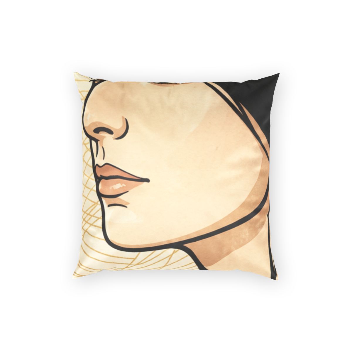 Poly Velvet Pillow - Modern Muse Cushion | Echovira Gallery