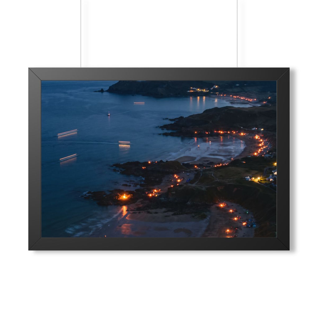 Framed Horizontal Poster - Coastal — Black (14×11, 16×12......