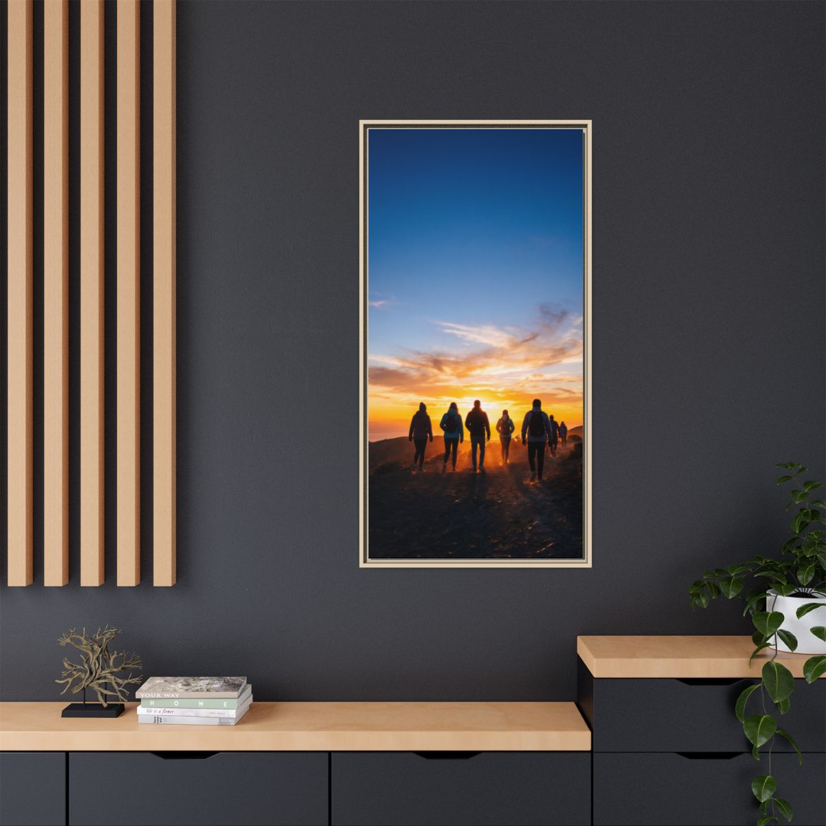 Matte Canvas, Framed - Epic Dawn Trek