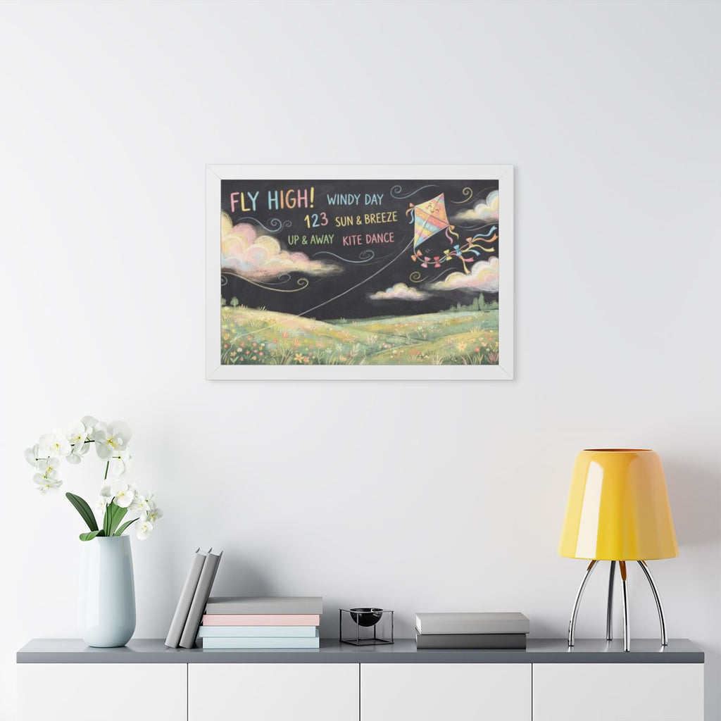 Framed Horizontal Poster - Breeze Meadow — White (14×11... |...