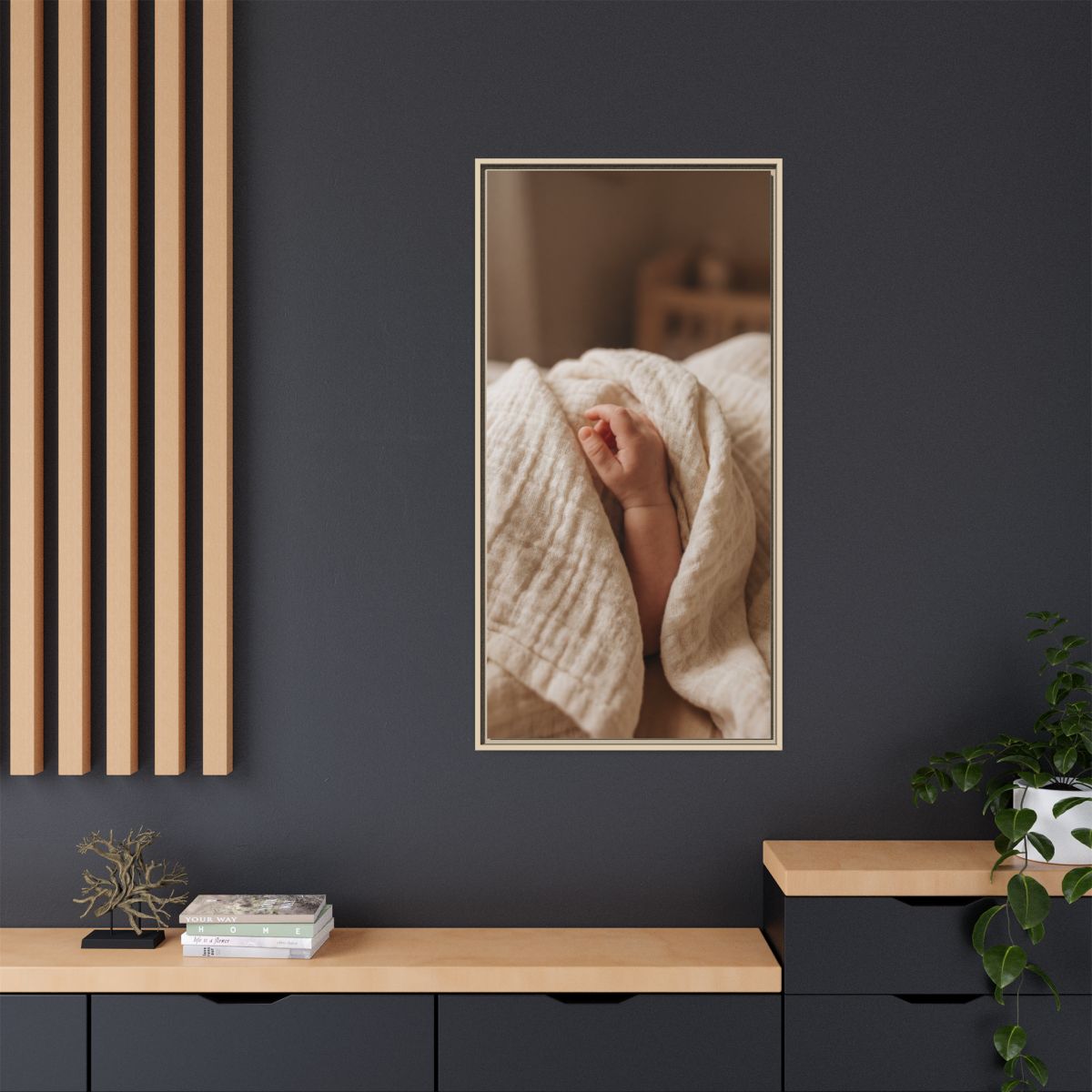 Matte Canvas, Framed - Neutral Nursery