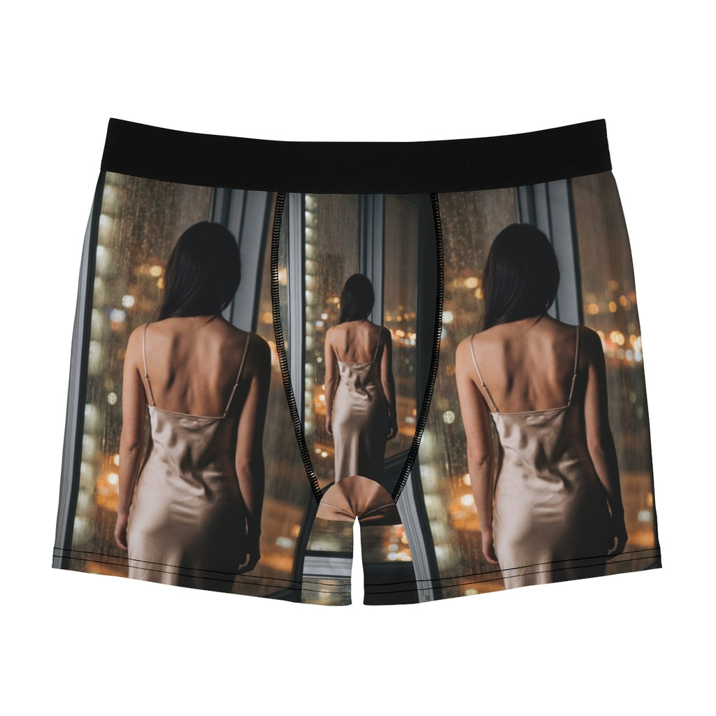 Men's Boxer Briefs - Rainscape Grid | Echovira Gallery